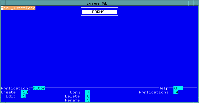 Figure 3-11 Forms Manager Window