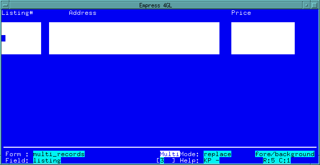 Figure 5-5 Multi-fields