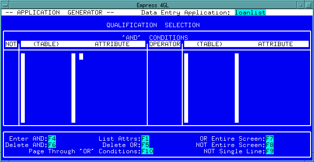 Figure 3-14 QUALIFICATION SELECTION