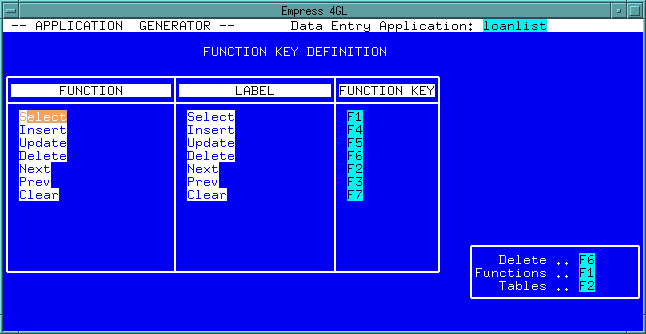 Figure 3-22 FUNCTION KEY DEFINITION