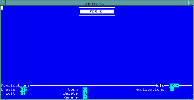 Figure 4-1 Form Manager Window