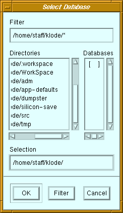 Figure 2-9 Select Database Dialog