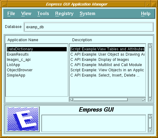 Figure 3-1 Application Manager