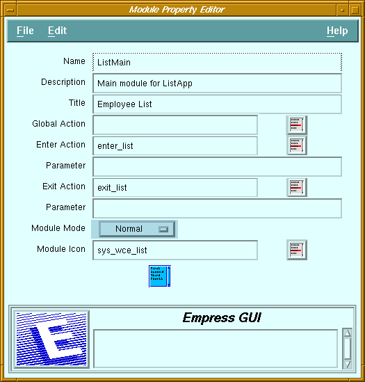 Figure 3-5 Module Property Editor