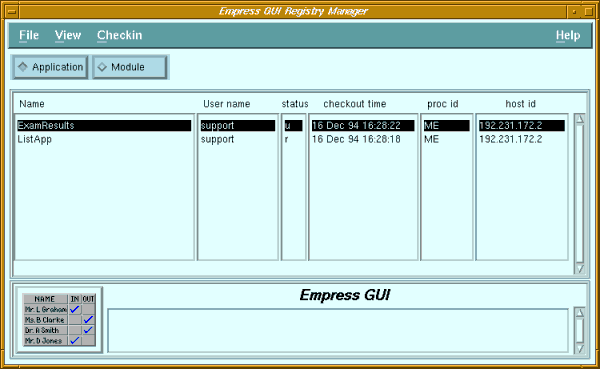 Figure 7-1 Registry Manager