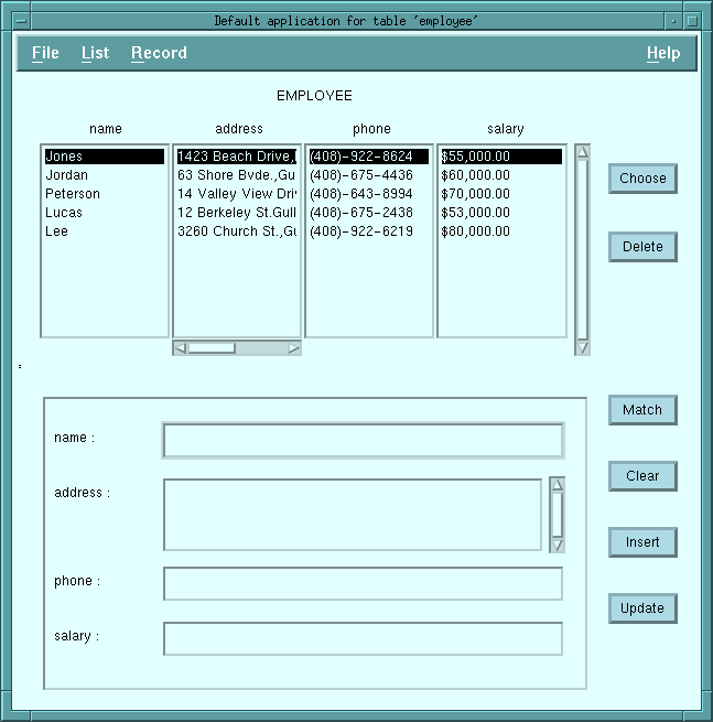 Figure 2-9 Inserting more records